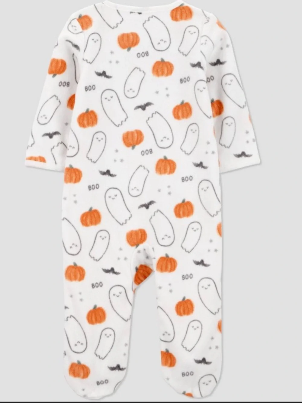 🎃👻 NWT Carter’s Baby Halloween Pumpkins and Ghosts Cozy Sleeper - Newborn 👻🎃
